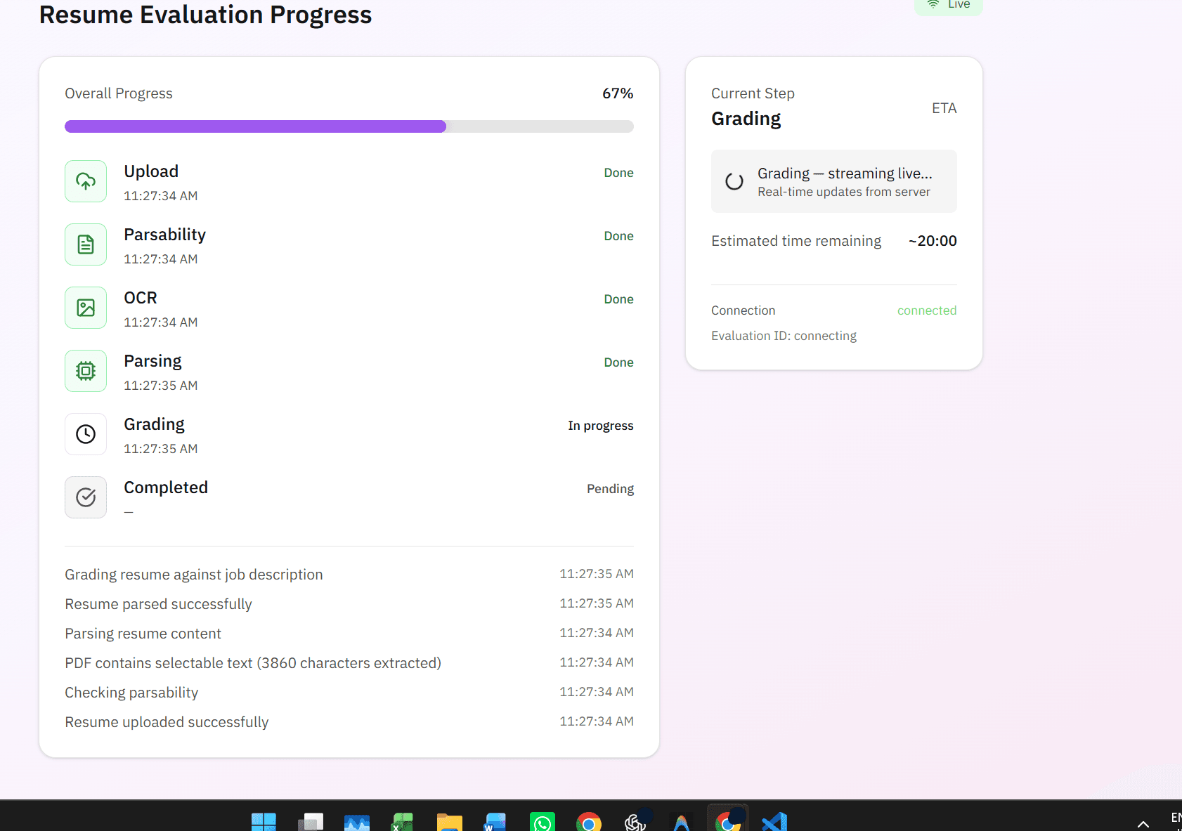 AI Resume Evaluator View 2